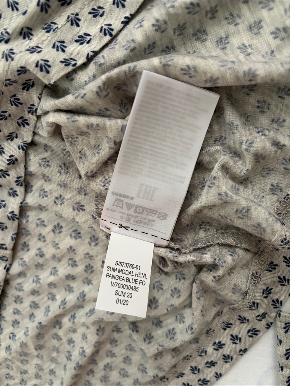 Gap Love By Gap Pajama Set Grey Blue size Small NWT - Picture 12 of 16